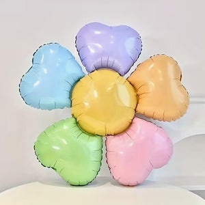 pastel rainbow daisy foil balloon for spring party decorations