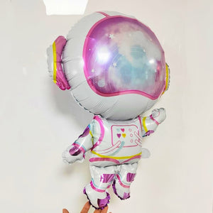Jumbo Pink Astronaut Foil Balloon 81cm Girl Outer Space Party Decoration