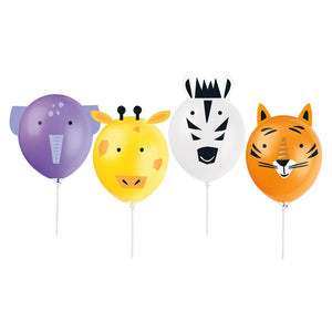 Jungle Animal Make Your Own Balloon Kit 4pk kids birthday party activities & party favours