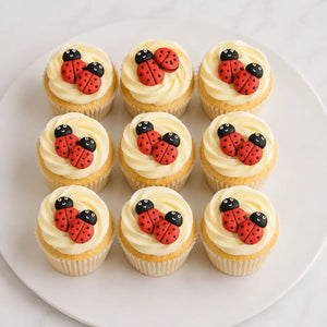 Ladybug Sugar Decorations 36 Pack – Edible Cake & Cupcake Toppers