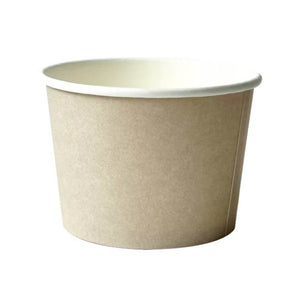 plain beige paper food tub for parties