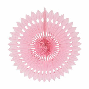 Light Pink Paper Decorative Party Fan 1 Pack