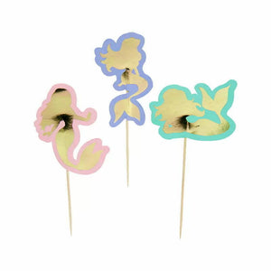 Little Mermaid Cupcake Toppers 8pk