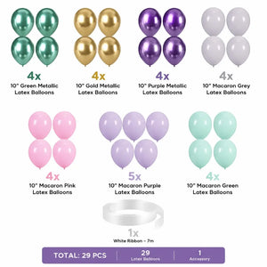 10-inch Pastel Balloon Bouquet 30pk