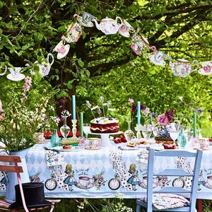 Talking Tables Truly Alice bunting styled in garden party setting