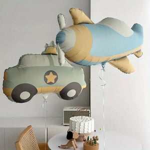Matte Frosted Retro Plane Foil Balloon