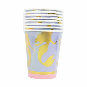 Mermaid Foil Paper Cups 8pk
