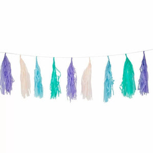 Pastel Rainbow Mermaid Tassle Bunting 200cm