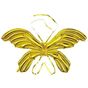 Large Butterfly Fairy Wing Foil Balloon - Metallic Gold