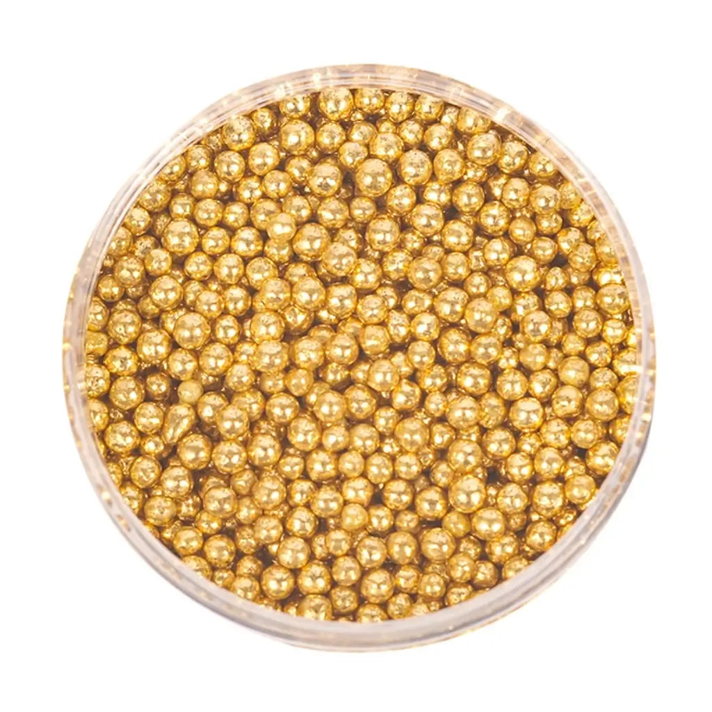 Sprinks shiny gold sprinkles 2mm for cake decorating