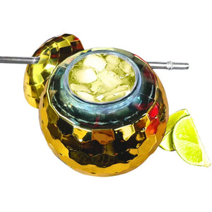 Metallic Gold Disco Ball Cocktail Cup