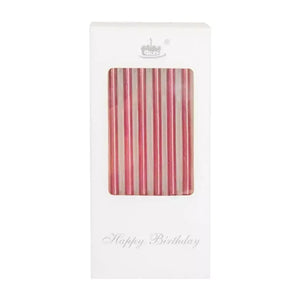 Metallic Red Taper Candle 6 Pack