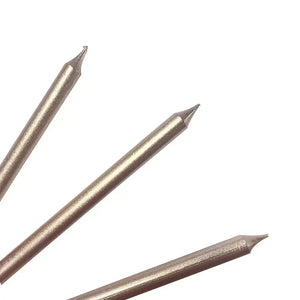 Metallic Rose Gold Candles with Holders 12pk