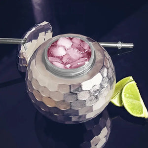 Silver Disco Ball Cocktail Cup