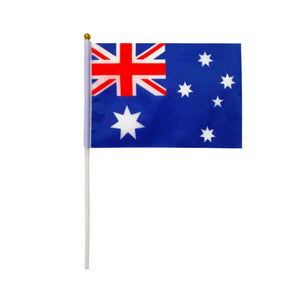 Mini Australian Flags Handheld Wavers 5pk