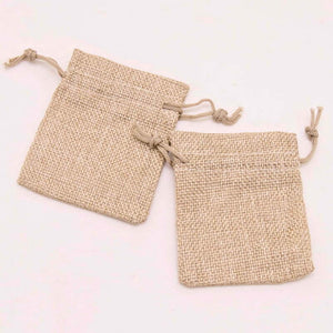 Small eco friendly gift bags natural jute