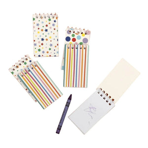 Pack of 6 Mini Spiral Notepads/ Notebooks - Birthday Party Favours for Kids