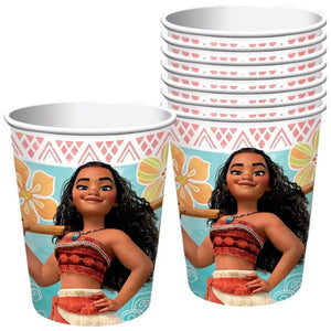Moana Paper Cups 266ml 8pk