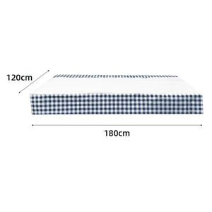 Navy Blue Gingham Paper Tablecover