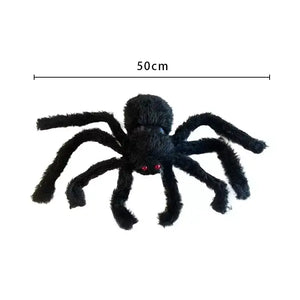 50cm Horror Black Furry Spider