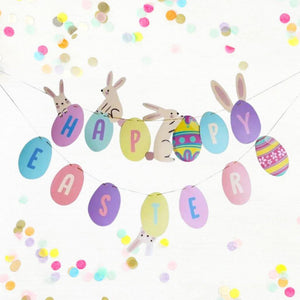 Happy Easter Egg Paper Banner