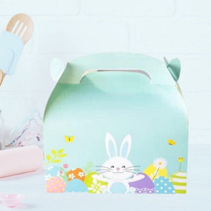 Pastel Blue Easter Bunny Treat Boxes 6pk