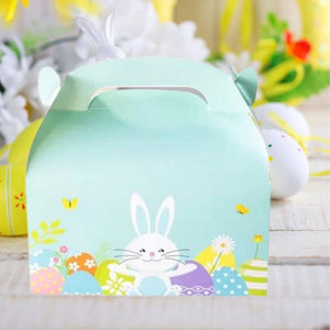 Pastel Blue Easter Bunny Treat Boxes 6pk