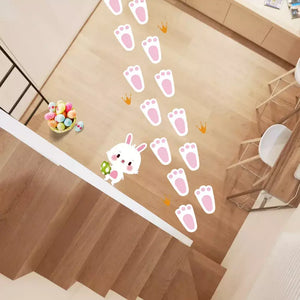 Easter Bunny Footprints Stickers