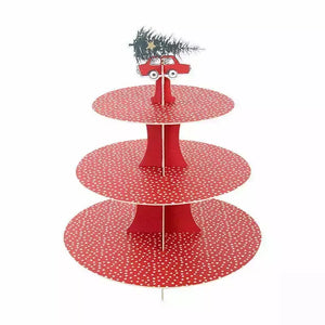 Christmas 2 tier paper Cake Stand