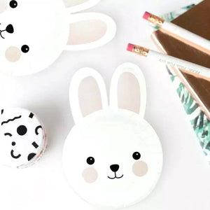 White Easter Bunny Plates 8pk