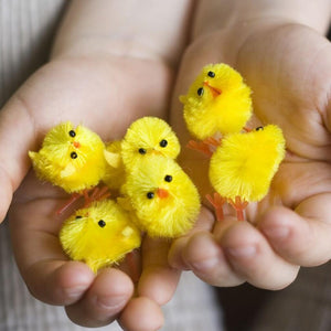 Easter Yellow Chick Doll 3cm 6pk
