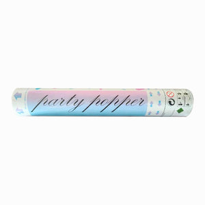It’s a Girl pink and gold heart confetti cannon for baby shower