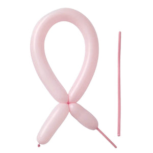 pastel baby pink long modelling twist latex balloons 10 pack party decorations