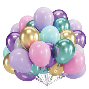 Unicorn pastel macaron party balloon bouquet