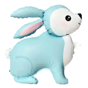 pastel blue bunny rabbit foil balloon easter party decoration