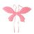 Lage Butterfly Fairy Wing Foil Balloon - Pastel Pink