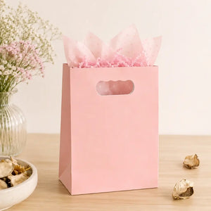 Pink goodie bags for children's parties