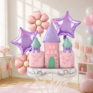 Pastel Princess Castle Balloon Bundle 5pk