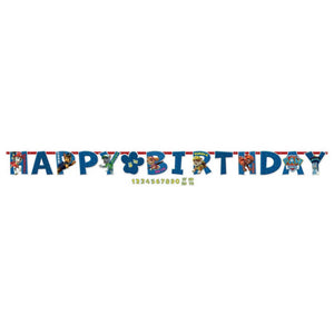 Paw Patrol Jumbo Happy Birthday Add-An-Age Letter Banner