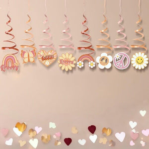 Hippie Groovy Birthday Swirl 16 Pack