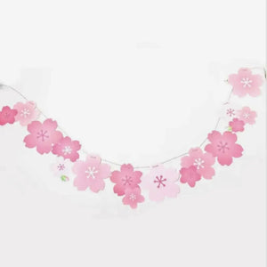 Pink Cherry Blossom Paper Bunting 2m
