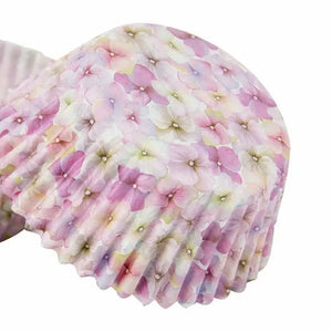 Pink Flower Petal Cupcake Cups 40pk
