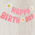 Pink Happy Birthday with White Daisy Flower Felt Banner Bunting