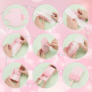 Pink Ice Cream Treat Boxes 6pk