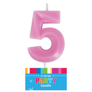 Number 5 party candle cake topper