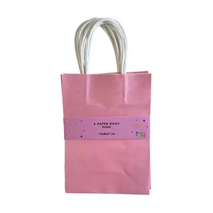 Pink Paper Gift Bags 4pk