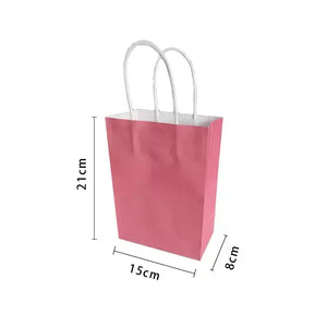 Pink Paper Gift Bags 4pk