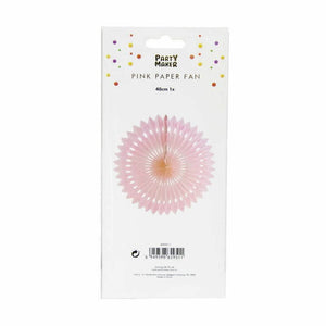 Light Pink Paper Decorative Party Fan 1 Pack