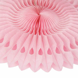 Light Pink Paper Decorative Party Fan 1 Pack