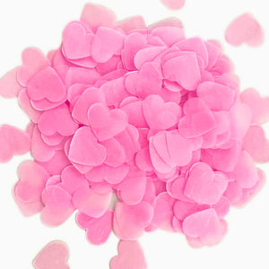 20g Heart Shaped Tissue Paper Confetti Table Scatters - Pink